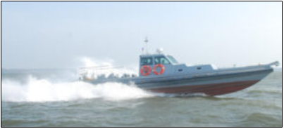 35KN HIGH SPEED FRP INTERCEPTOR CRAFT