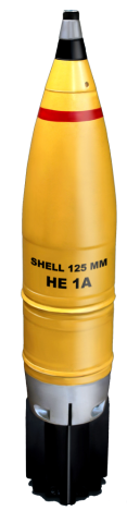 Round 125 mm HE