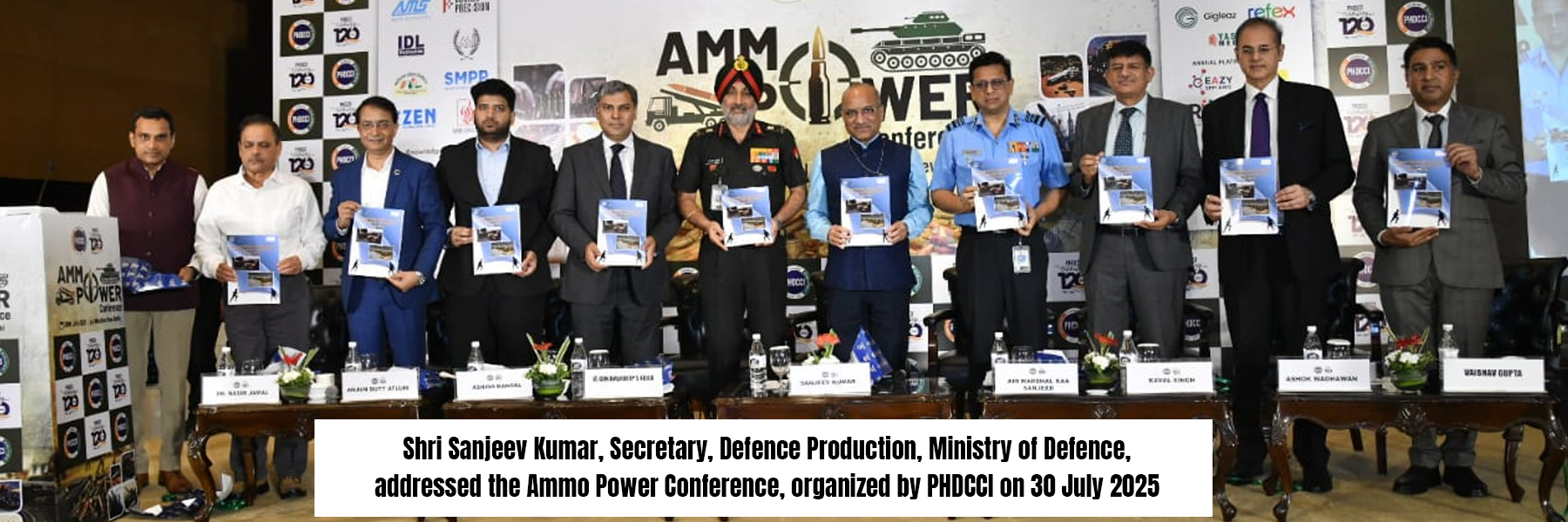 Shri Sanjeev Kumar, Secretary, Defence Production, Ministry of Defence, addressed the Ammo Power Conference, organized by PHDCCI on 30 July 2025