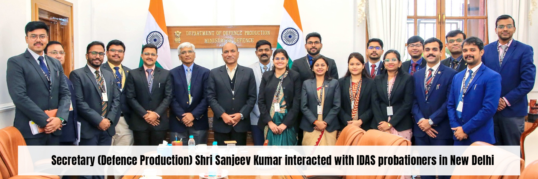 Secretary (Defence Production) Shri Sanjeev Kumar interacted with IDAS probationers in New Delhi
