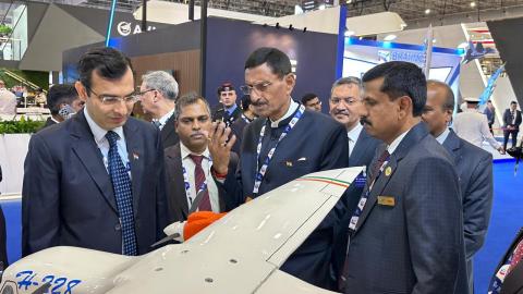 Hon’ble Raksha Rajya Mantri Shri Sanjay Seth, inaugurated the India Pavilion at Dubai Airshow 2025. The pavilion showcases indigenous fighter jet technology, next-gen defence startups, cutting-edge aerospace innovation, and the spirit of self-reliance.