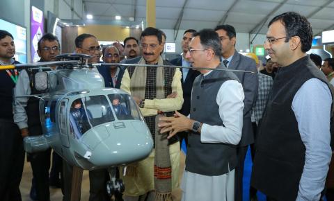 The Department of Defence Production Pavilion at the 44th IITF, held from 14–27 November 2025 at Bharat Mandapam, was jointly inaugurated by Hon’ble MoS for Commerce & Industry, Electronics & IT Shri Jitin Prasada, and Hon’ble Raksha Rajya Mantri Shri Sanjay Seth. Shri Sanjeev Kumar, Secretary (Defence Production), briefed the dignitaries on the latest advancements in India’s indigenous defence production ecosystem and the progress achieved under Aatmanirbhar Bharat. The Pavilion showcased cutting-edge land