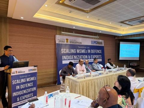 The Defence MSME Conclave 2026-27 Series, held on 03 July 2026 in Hosur, Tamil Nadu, under the theme 'Scaling MSMEs in Defence Indigenisation and Exports'. Organised by the DDP, Ministry of Defence, in association with EEPC India and supported by AVNL.