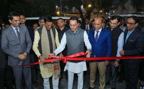 The Department of Defence Production Pavilion at the 44th IITF, held from 14–27 November 2025 at Bharat Mandapam, was jointly inaugurated by Hon’ble MoS for Commerce & Industry, Electronics & IT Shri Jitin Prasada, and Hon’ble Raksha Rajya Mantri Shri Sanjay Seth. Shri Sanjeev Kumar, Secretary (Defence Production), briefed the dignitaries on the latest advancements in India’s indigenous defence production ecosystem and the progress achieved under Aatmanirbhar Bharat. The Pavilion showcased cutting-edge land