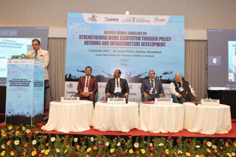 The Defence MSME Conclave 2026–27 Series, held on 03 September 2026 in Haridwar, Uttarakhand, on the theme ‘Strengthening MSME Ecosystem through Policy Reforms and Infrastructure Development.’ Organised by the DDP, Ministry of Defence, in association with FICCI, and supported by TCL and GIL.