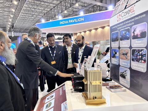 Raksha Rajya Mantri Shri Sanjay Seth inaugurated the India Pavilion at Dubai Air show 2025 in the presence of Ambassador of India to the UAE Dr. Deepak Mittal, Joint Secretary (Defence Production) Shri Amit Satija, Air Mshl Narmdeshwar Tiwari, PVSM, AVSM, VM, VCAS, IAF, and V Adm Sameer Saxena, AVSM, NM, FOC-in-C, along with other delegates.