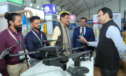 Hon’ble Raksha Rajya Mantri Shri Sanjay Seth visited the Department of Defence Production Pavilion at the 44th IITF, held from 14–27 November 2025 at Bharat Mandapam. He interacted with representatives from all 16 DPSUs and iDEX start-ups, and discussed the latest advancements in India’s indigenous defence production ecosystem and the progress achieved under the Aatmanirbhar Bharat initiative. The Pavilion aims to deepen public awareness of India’s indigenous defence capabilities, promote industry engagemen