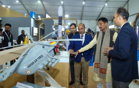 The Department of Defence Production Pavilion at the 44th IITF, held from 14–27 November 2025 at Bharat Mandapam, was jointly inaugurated by Hon’ble MoS for Commerce & Industry, Electronics & IT Shri Jitin Prasada, and Hon’ble Raksha Rajya Mantri Shri Sanjay Seth. Shri Sanjeev Kumar, Secretary (Defence Production), briefed the dignitaries on the latest advancements in India’s indigenous defence production ecosystem and the progress achieved under Aatmanirbhar Bharat. The Pavilion showcased cutting-edge land